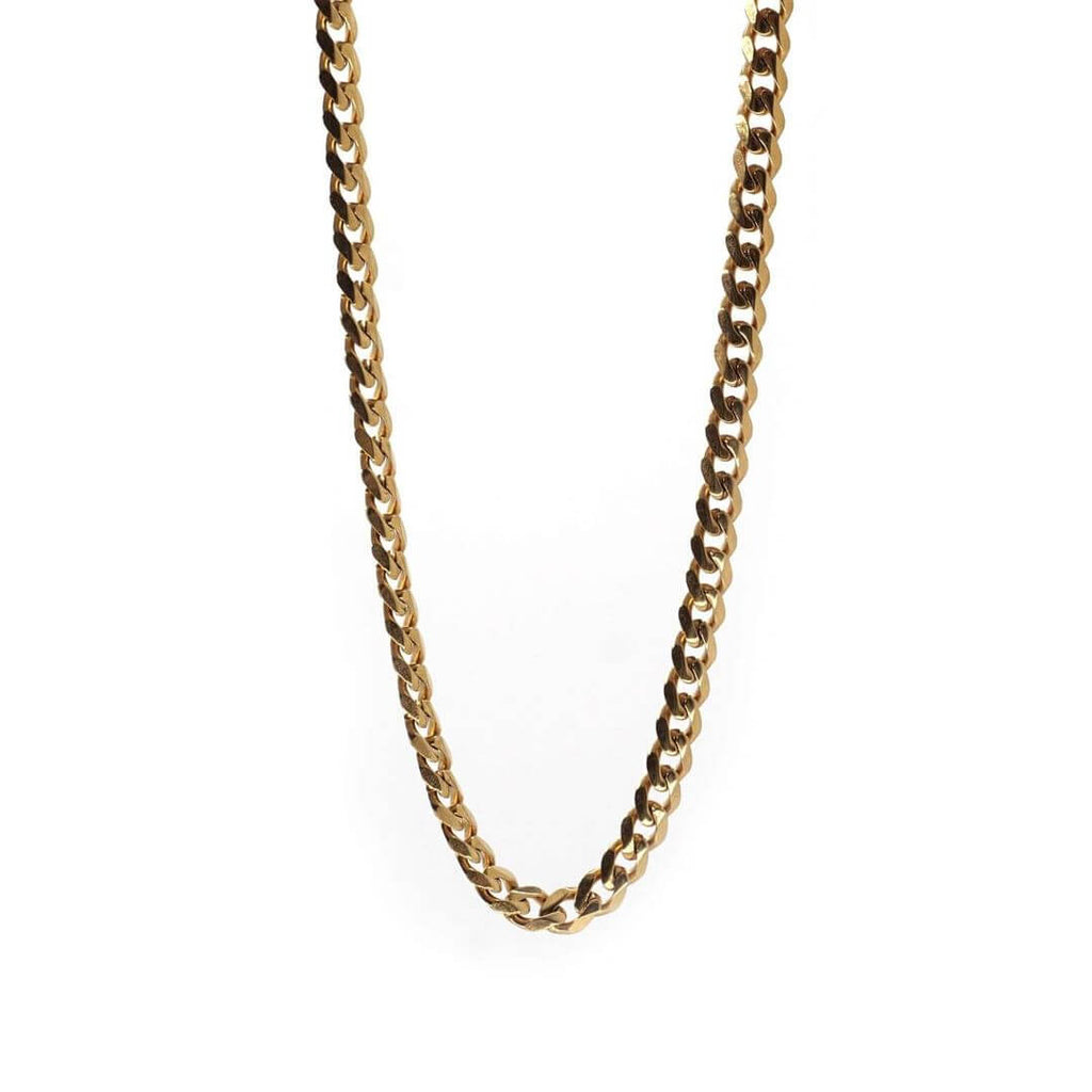 koragarro jewelry cuban chain curb chain necklace 5mm Del