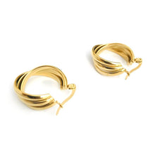 Load image into Gallery viewer, koragarro gold hoop earrings Cyra