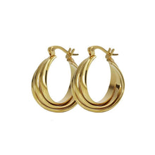Load image into Gallery viewer, koragarro gold hoop earrings Cyra