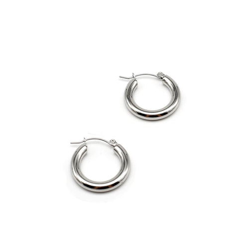 kora garro jewelry classic hoop earrings silver hoop earrings solid hoops minimalist earrings isa
