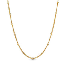 Load image into Gallery viewer, koragarro chain necklace bead chain Freya gold delicate chain