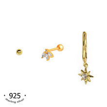 Load image into Gallery viewer, kora garro earring sets for 3 multi piercings set Ari
