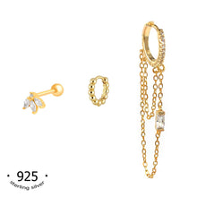 Load image into Gallery viewer, kora garro earring sets for 3 multi piercings set cartilage earrings Remy