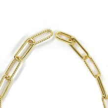 Load image into Gallery viewer, chunky paperclip gold chain necklace choker - koragarro layered necklace Madison Lux 
