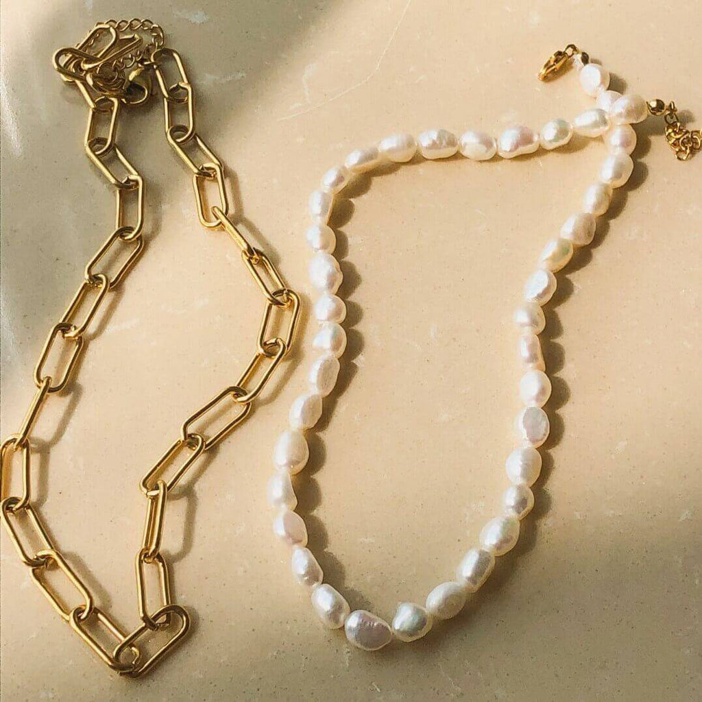 koragarro pearl choker necklace sophia