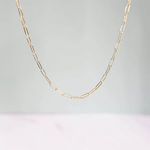 Load image into Gallery viewer, Kora Garro jewelry pearl necklace fresh water baroque pearl gold paperclip chain Y shape lariat necklace zoe