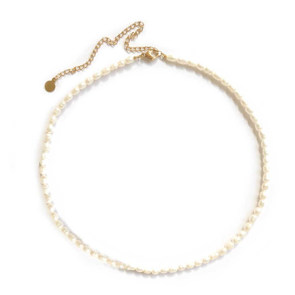 Kora Garro jewelry pearl necklace choker fresh water baroque pearl Isla