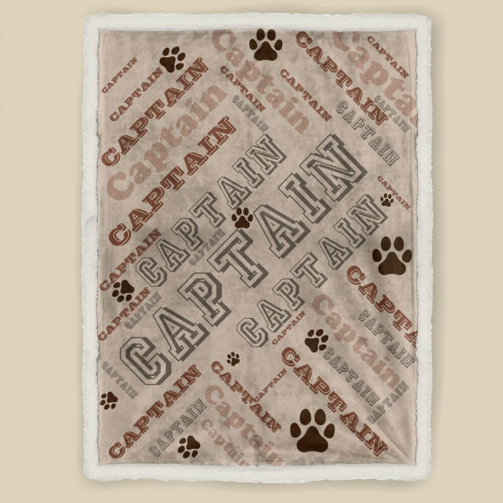 koragarro puppy name and paw print personalized blanket, Dog Bed Blanket, Dog Lover Gift, Pet Gift, Pet Bed, puppy kitten dog
