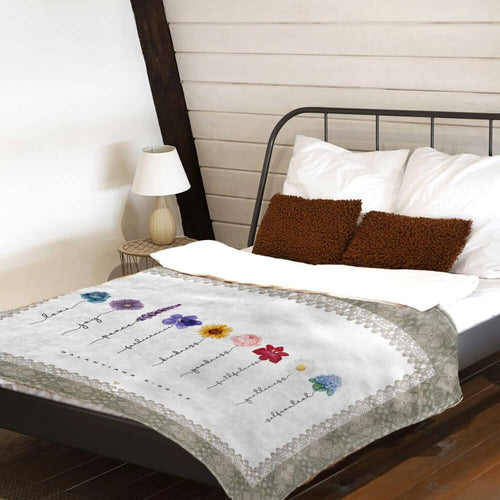 Fruit of the Spirit Bible Verse Blanket Galatians 5:22-23,  Christian Gift, Bible Verse