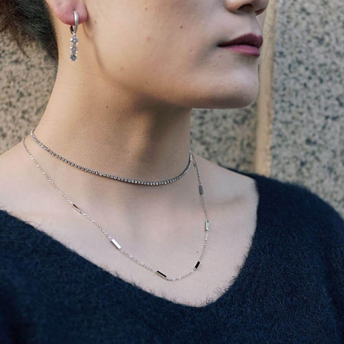 koragarro chain only necklace tennis necklace Minl silver