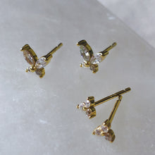 Load image into Gallery viewer, sterling silver gold butterfly stud earrings second studs astrid koragarro