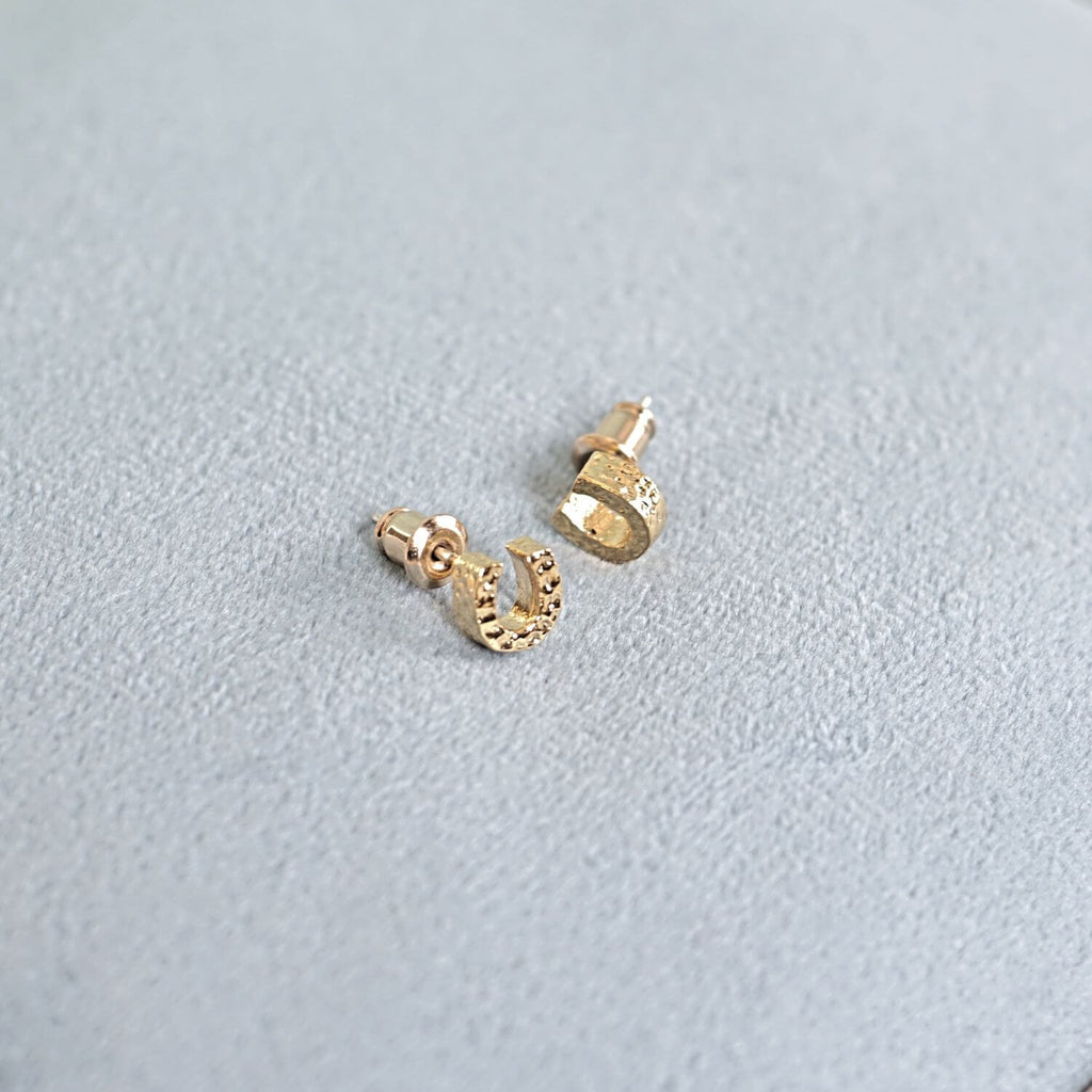 Kora Garro Jewelry earrings gold studs earrings lucky horseshoe earrings for girls women gift