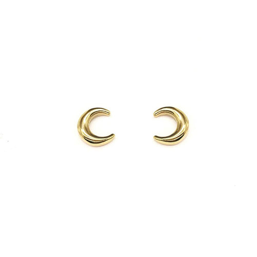 koragarro crescent stud earrings dainty studs 