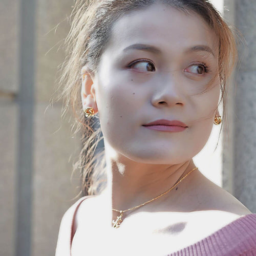 Kora Garro Jewelry Earrings Studs Earrings gold classic Love Knot earrings for women gift