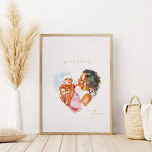 Load image into Gallery viewer, First Mothers Day Watercolor Portrait