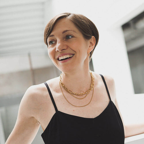 choker necklace gold paperclip chain  layered necklace koragarro  Madison