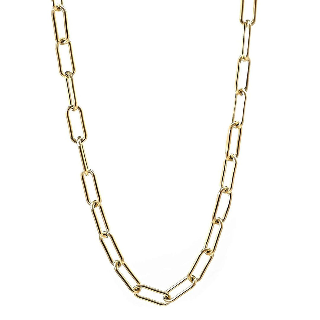 choker necklace gold paperclip chain  layered necklace koragarro  Madison