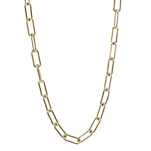 choker necklace gold paperclip chain  layered necklace koragarro  Madison