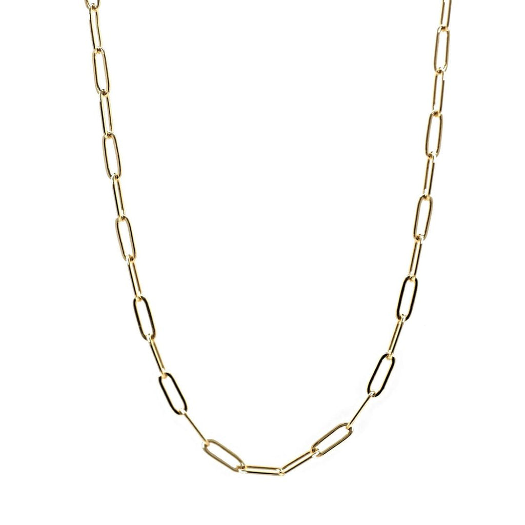 choker necklace paperclip gold chain necklace - koragarro layered necklace Madison