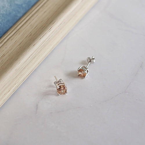 Kora Garro Jewelry Earrings Stud Earrings Cubic Zirconia Earrings Max stud earrings