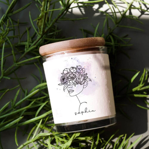 Minimalist Name Sign - Flower  woman