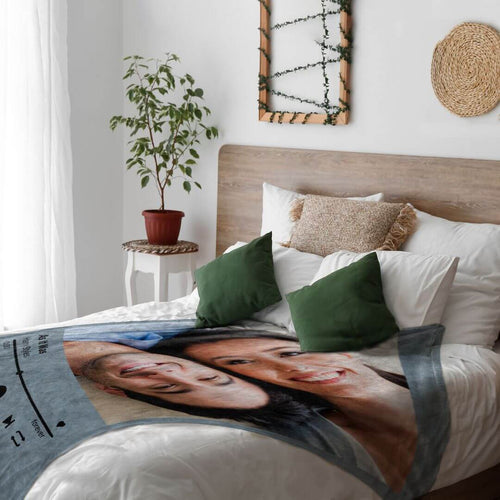 kora garro personalized blanket, favorite song, photo fleece sherpa blanket