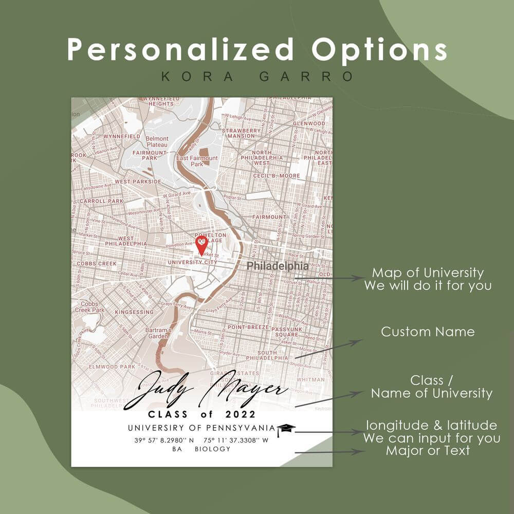 koragarro personalized map art options