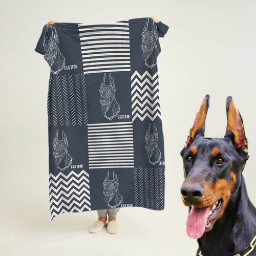 koragarro Custom Pet Blanket Using Pet Photo + Name Custom Dog Blanket Personalized Dog Blankets Cat Picture Blanket Pet Photo Blanket Dog Dad Gift