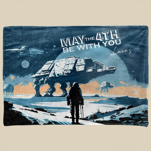 koragarro star wars blanket, may the force be with you, star wars fan birthday gift idea, personalized gift 